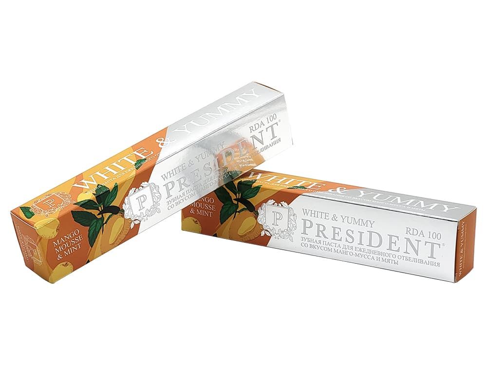 Упаковки для зубной пасты President