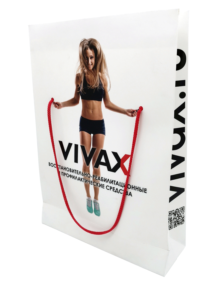 Бумажные пакет А4 со шнурком для VIVAX - Фото 1